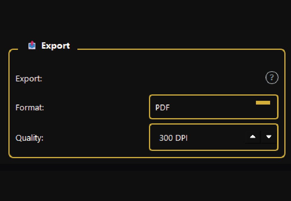 Print-Ready PDF Export